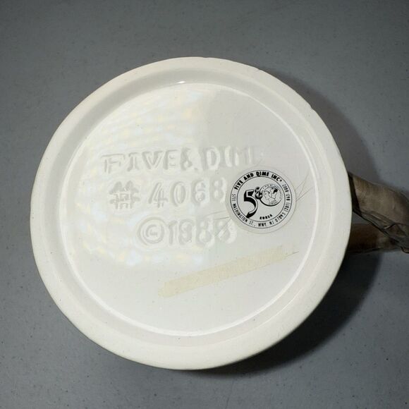 Vintage Five & Dime Black Spotted Snow Leopard Mug Cup 1988 #4068 RARE - Picture 4 of 8